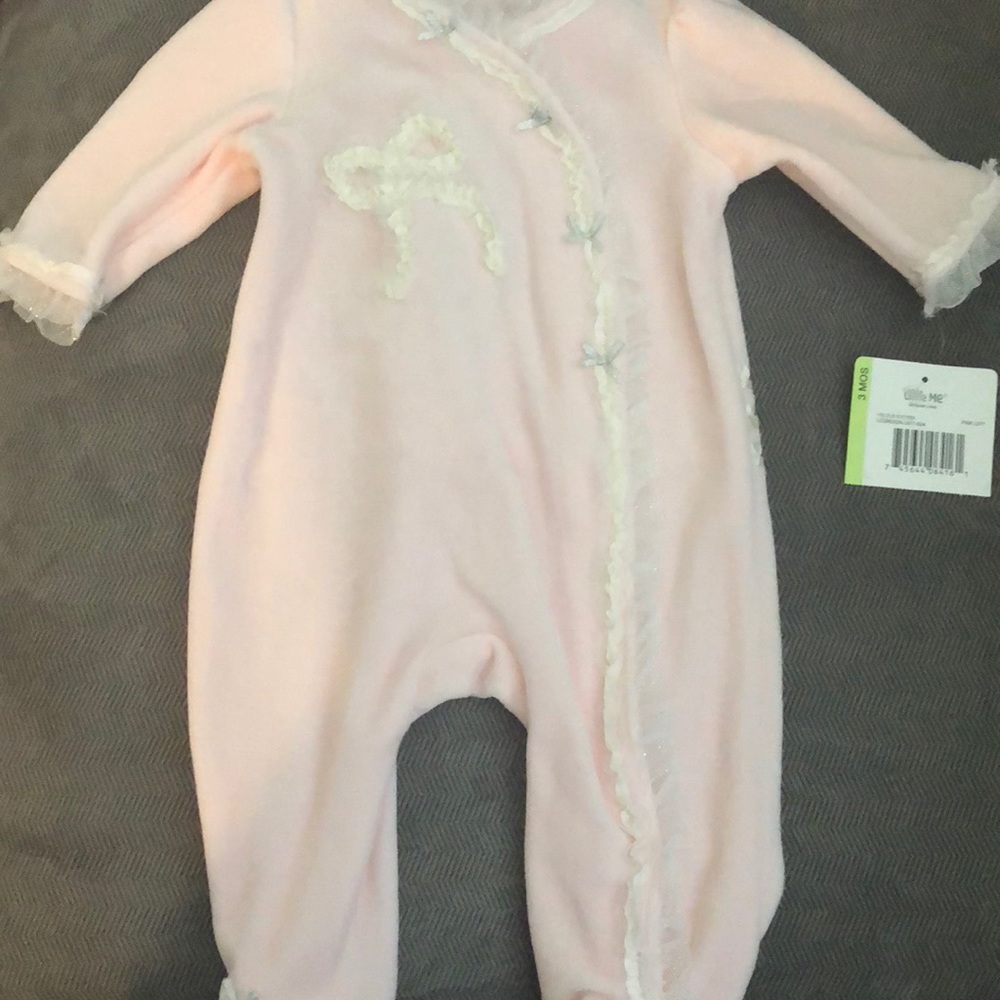 Little me velour onesie